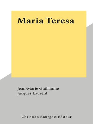 cover image of Maria Teresa